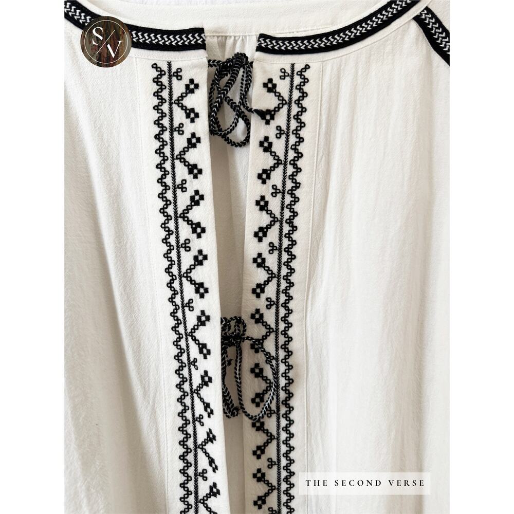 RD & Koko Free People Tallie Embroidered Cotton Tunic Size XL - Picture 4 of 9